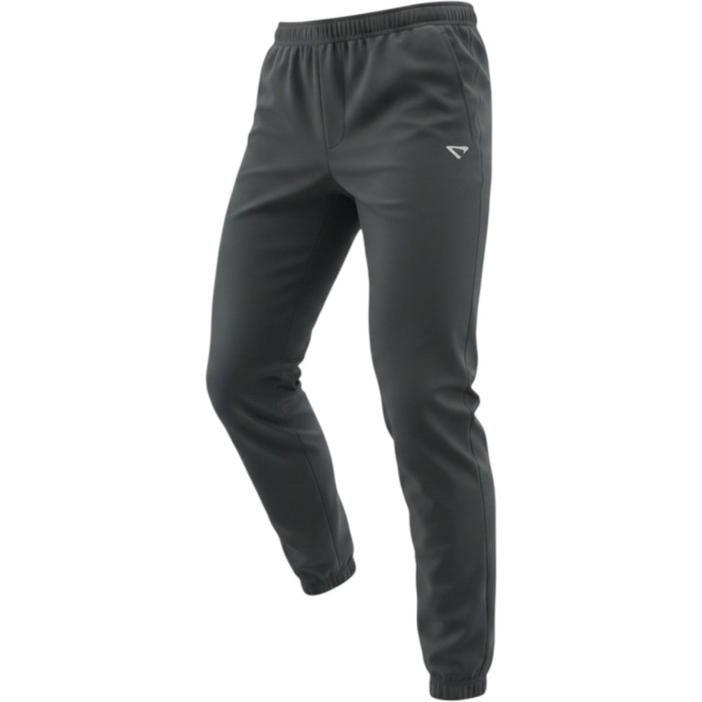 Cheetah Mens Black Athletic Jogger Pants Zipper Pockets Reflective Size S